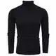 Schwarze Rollkragenpullover für Männer