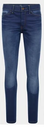 Dunkelblaue Winter Jeans