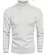 Weiße Rollkragenpullover