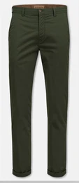 Dunkelgrüne Skinny Hosen