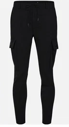 Schwarze Cargohosen