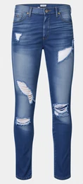 Blaue Straight Leg Jeans