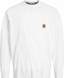 Weiße Strickpullover