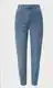 Modré Mom Jeans s vysokým pasem