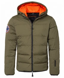 Dunkelgrüne Winterjacken