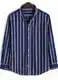 Temno modra Črtast Bluze & Tunike za dame