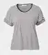Short sleeves Prugasta majica za dame