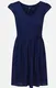 Temno modra Short sleeves Obleke za dame