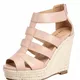 Pink Sandale s platformom