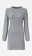 Šedé zimní pletené šaty