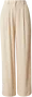 Béžové lněné kalhoty image
