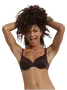 Černé bezdrátové podprsenky z polyesteru image