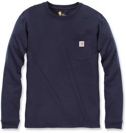 workw pocket l/s t-shirt 103244 - navy - M