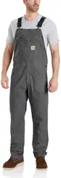 rugged flex rigby bib 102987 - gravel - W36/L34