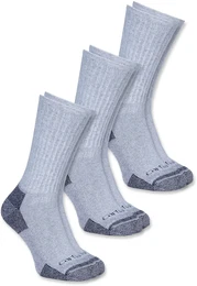 3 Paar Mnnersocken aus Baumwollmischgewebe mit Verstrkung A62-3 - gray - M