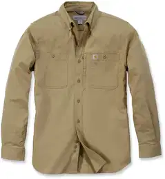 rugged prof workshirt l/s 102538 - dark khaki - 2XL