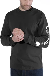 SLEEVE LOGO T-SHIRT L/S EK231 - black - XL