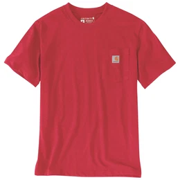 K87 POCKET S/S T-SHIRT 103296 - fire red heather - XS