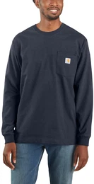 K126 Langrmeliges Taschen-T-Shirt - navy - XL