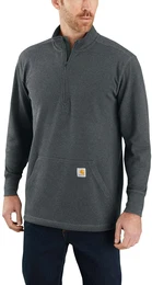 HALF ZIP THERMAL L/S T-SHIRT 104428 - elm heather - M