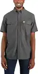 Carhartt Kurzarmhemd Loose Chambray Style schwarz-grau/dunkelbraun chambray (104369)