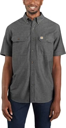Carhartt Kurzarmhemd Loose Chambray Style schwarz-grau/dunkelbraun chambray (104369)