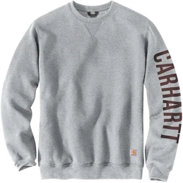 CREWNECK GRAPHIC LOGO SWEATSHIRT 105444 - heather grey - S