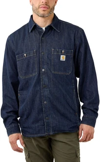 Carhartt Outdoorhemd Denim Fleece Lined Snap Front Hemd