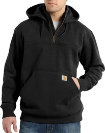 Heavyweight Quarter-Zip Sweatshirt 100617 - black - XL