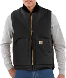 V01 Insulated Rib Collar Vest 106676 - black - S