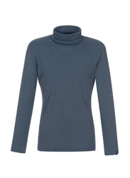 Trigema Rollkragenshirt Türkis/Blau/Dunkelblau/Grau/Hellblau