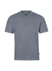 Trigema T-Shirt TRIGEMA T-Shirt DELUXE Grau/Dunkelblau/Dunkelgrau/Hellgrau