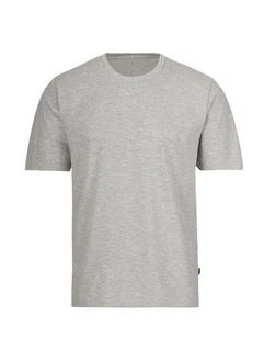 Trigema T-Shirt TRIGEMA T-Shirt DELUXE Grau/Hellgrau