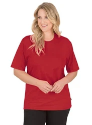 Trigema T-Shirt TRIGEMA T-Shirt DELUXE Rot/Dunkelrot