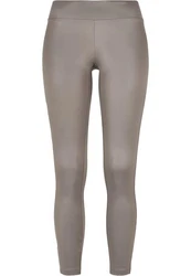 Urban Classics Damen Ladies Synthetic Leather Cycle Shorts 