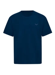 Trigema T-Shirt Heavy Oversized  Dunkelblau/Blau/Hellblau
