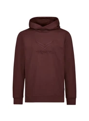 Trigema Kapuzensweatshirt Kapuzenpullover mit 3D-Motiv braun