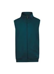 Trigema Steppweste TRIGEMA Weste aus bequemem Sweat-Material blau