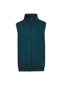Trigema Steppweste TRIGEMA Weste aus bequemem Sweat-Material