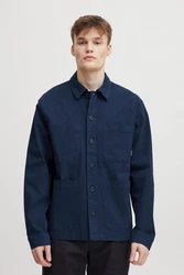 Blend Kurzjacke BHOuterwear Dunkelblau/Hellblau/Blau