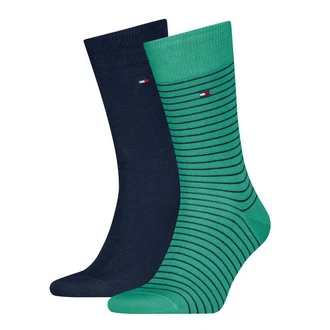 Tommy Hilfiger Socken TH MEN SMALL STRIPE SOCK 2P Türkis/Blau/Dunkelblau/Dunkelgrün/Grün Tommy Hilfiger Socken TH MEN SMALL STRIPE SOCK 2P Türkis/Blau/Dunkelblau/Dunkelgrün/Grün