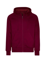 Trigema Sweatjacke mit Kapuze Dunkelrot/Lila/Rosa/Bordeaux