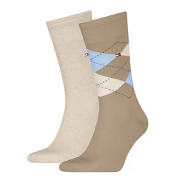 Socken TH MEN SOCK CHECK 2P (2-Paar, 2 Paar) mit klassischem Argyle-Design