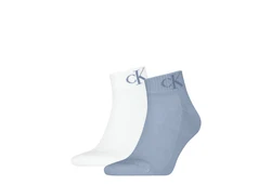 Calvin Klein Jeans Kurzsocken CKJ MEN QUARTER 2P MONOGRAM Hellblau