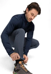 Maier Sports Funktionshose Perlit Dunkelgrau/Dunkelblau/Grau/Blau