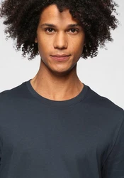OTTO Products T-Shirt Basic Dunkelblau/Dunkelgrau/Blau