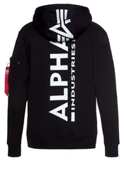 ALPHA INDUSTRIES Sweatshirt Schwarz/Rot