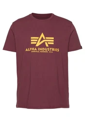 ALPHA INDUSTRIES T-Shirt Rot/Dunkelrot/Rosa/Fliederfarben/Lila/Bordeaux