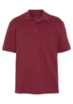 Man's World Poloshirt Kurzarm, lockere Passform, unifarben Dunkelrot/Rot/Bordeaux