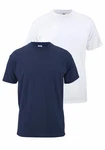 Fruit of the Loom T-Shirt (Packung, 2-tlg) Dunkelblau/Blau/Weiß/Hellblau